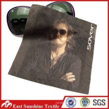 Custom Hot Sublimation Printed Microfiber Polyester Fabric Sunglasses Cleaning Cloth